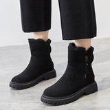 Women's Thick Insulated Snow Boots | Sherpa Lined Mid-Calf Winter Boots