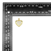 Load image into Gallery viewer, Gold Colorful CZ Heart Shape Charm, Sku#A165