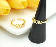 Load image into Gallery viewer, MOM Word Adjustable Ring, LD126