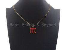 Load image into Gallery viewer, Enamel pave alphabet letter, Alphabet Charms, Initial Alphabet Letters, Custom Naming Pendants, Initial Letter m Pendant, 21x23mm,sku#B122