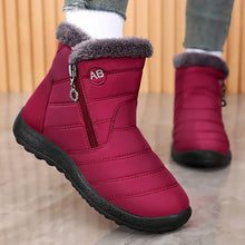 Load image into Gallery viewer, Women's Winter Cotton High-Top Casual Shoes - Warm PU Leather Flat Heel Boots