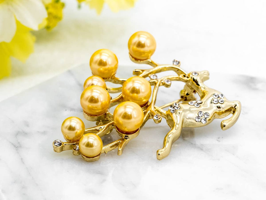 Pave Elk Brooch Jewelry, p40