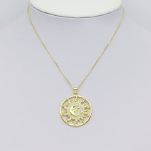 Load image into Gallery viewer, CZ Sun Cresent Moon Star Charm, Sku#LK917