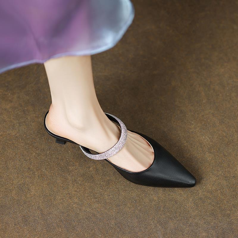 Women's Rhinestone Stiletto Heels – Closed Toe Dress Shoes | Sarah Express
