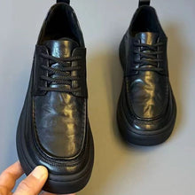 Load image into Gallery viewer, Men's Lightweight Leather Dress Shoes - Soft Sole Casual Lace-Up Oxfords