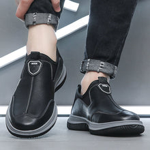 Load image into Gallery viewer, Men's Soft Leather Business Casual Breathable Dress Shoes - British Style Round Toe Slip-On Loafers