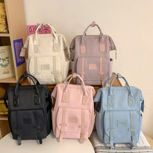 Load image into Gallery viewer, Women's Large Water Resistant Nylon Backpack – Lightweight Travel &amp; School Bag
