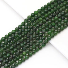 Load image into Gallery viewer, Genuine Russian Jade Round Smooth Beads, 6mm/8mm, Sku#U1642