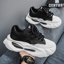 Load image into Gallery viewer, Men's Platform Casual Sneakers - Breathable Mesh Lace-Up Tennis Shoes