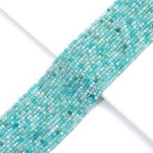 Load image into Gallery viewer, Genuine Amazonite Faceted Cube Beads, 2.5mm, Sku#U1553
