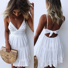 Load image into Gallery viewer, Dress Sexy Lace Sling Stitching Women Clothes