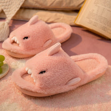 Load image into Gallery viewer, Unisex Shark Slippers | Fluffy Faux Fur House Shoes for Women &amp; Men