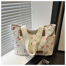 Load image into Gallery viewer, Women's Minimalist Canvas Tote Shoulder Bag – Black, White &amp; Pink | Sarah Express
