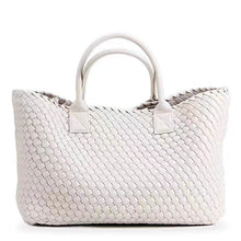 Load image into Gallery viewer, Large Capacity Embossed PU Leather Shoulder Tote Handbag