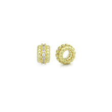 Load image into Gallery viewer, Clear CZ Large Hole Wheel Spacer Beads, Sku#LK1170