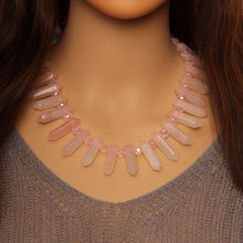 Load image into Gallery viewer, Double Point with Top Drill Gemstone Beads, 8x32mm, Sku#U1614