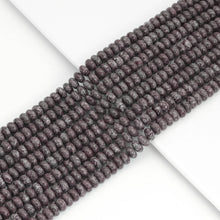 Load image into Gallery viewer, 5x8mm Smooth Rondelle Brown Snowflake Beads, Sku#U1917