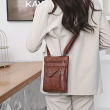 Load image into Gallery viewer, Women’s Vintage Leather Crossbody Bag