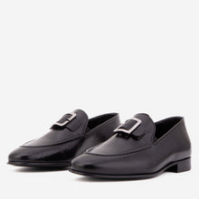Load image into Gallery viewer, The Astoria Black Buffalo Leather Men’s Loafer