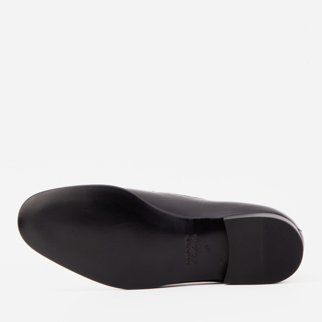 The Astoria Black Buffalo Leather Men’s Loafer