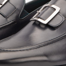 Load image into Gallery viewer, The Astoria Navy Buffalo Leather Men’s Loafer