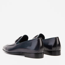 Load image into Gallery viewer, The Astoria Navy Buffalo Leather Men’s Loafer