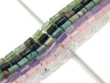 Load image into Gallery viewer, Natural Faceted Cylinder Gemstone Beads, 10x14mm, Sku#HY14