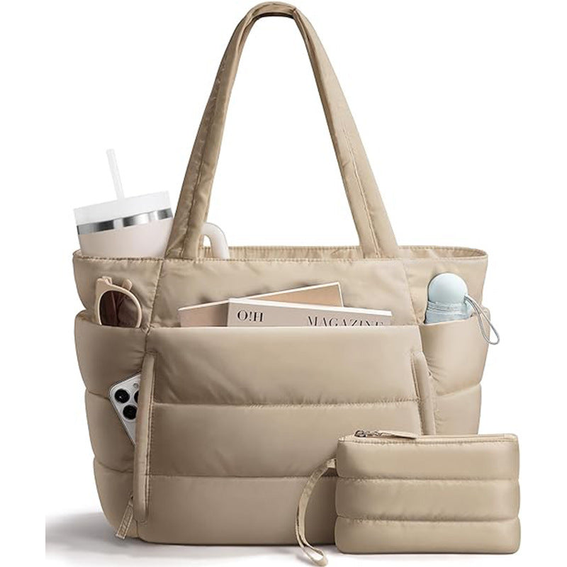 Women's Quilted Tote Bag - Multiple Compartments & Pockets | Sarah Express