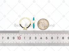 Load image into Gallery viewer, Enamel with Heart Shape Diamond CZ Adjustable Ring, Sku#X282
