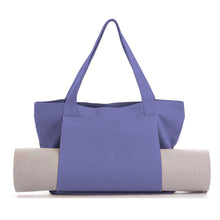 Load image into Gallery viewer, Women's Large Canvas Yoga Tote Bag – Shoulder &amp; Handheld Organizer | Multiple Colors