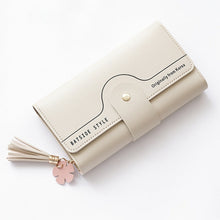 Load image into Gallery viewer, Geometric Letter Buckle Clutch Bag With Tassel And Petal Design For Young Women