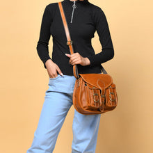 Load image into Gallery viewer, 2-Pocket Leather Sling For Women