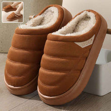 Load image into Gallery viewer, Plush Winter Slippers for Women &amp; Men - Warm Indoor House Shoes with Thick EVA Sole &amp; Non-Slip Grip