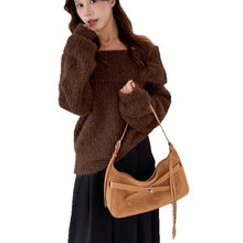 Load image into Gallery viewer, Large-Capacity Matte Cowhide Tote Bag – Shoulder &amp; Crossbody | Sarah Express