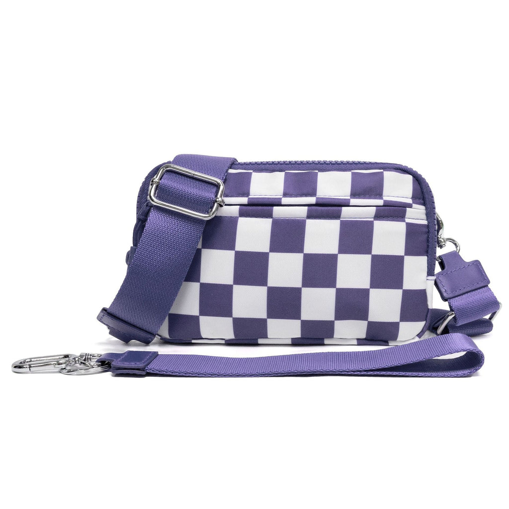 Waterproof Crossbody Waist Bag for Outdoor Sports Running - Lightweight Double Layer Polyester Fanny Pack