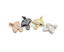 Load image into Gallery viewer, CZ Micro Pave Mushroom Charm Pendant, Cubic Zirconia Pendant,SKU#Y182