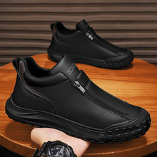 Load image into Gallery viewer, Men's Side Zipper Loafer Shoes – Soft Sole Casual Slip-On with Rubber Outsole | Sizes EU 39–44