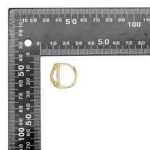 Load image into Gallery viewer, Clear CZ Open Heart Gold Silver Adjustable Ring, Sku#A172