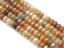 Load image into Gallery viewer, Mystic Genuine Rutilated Jade Rondelle Faceted Beads Sku#UA268