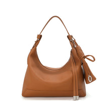 Load image into Gallery viewer, Genuine Leather Dumpling Shoulder Bag - Urban Minimalist Commuter Bag for Women