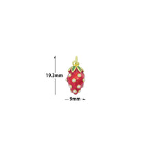 Load image into Gallery viewer, White Pearl Strawberry Charm Pendant,Sku#LD724