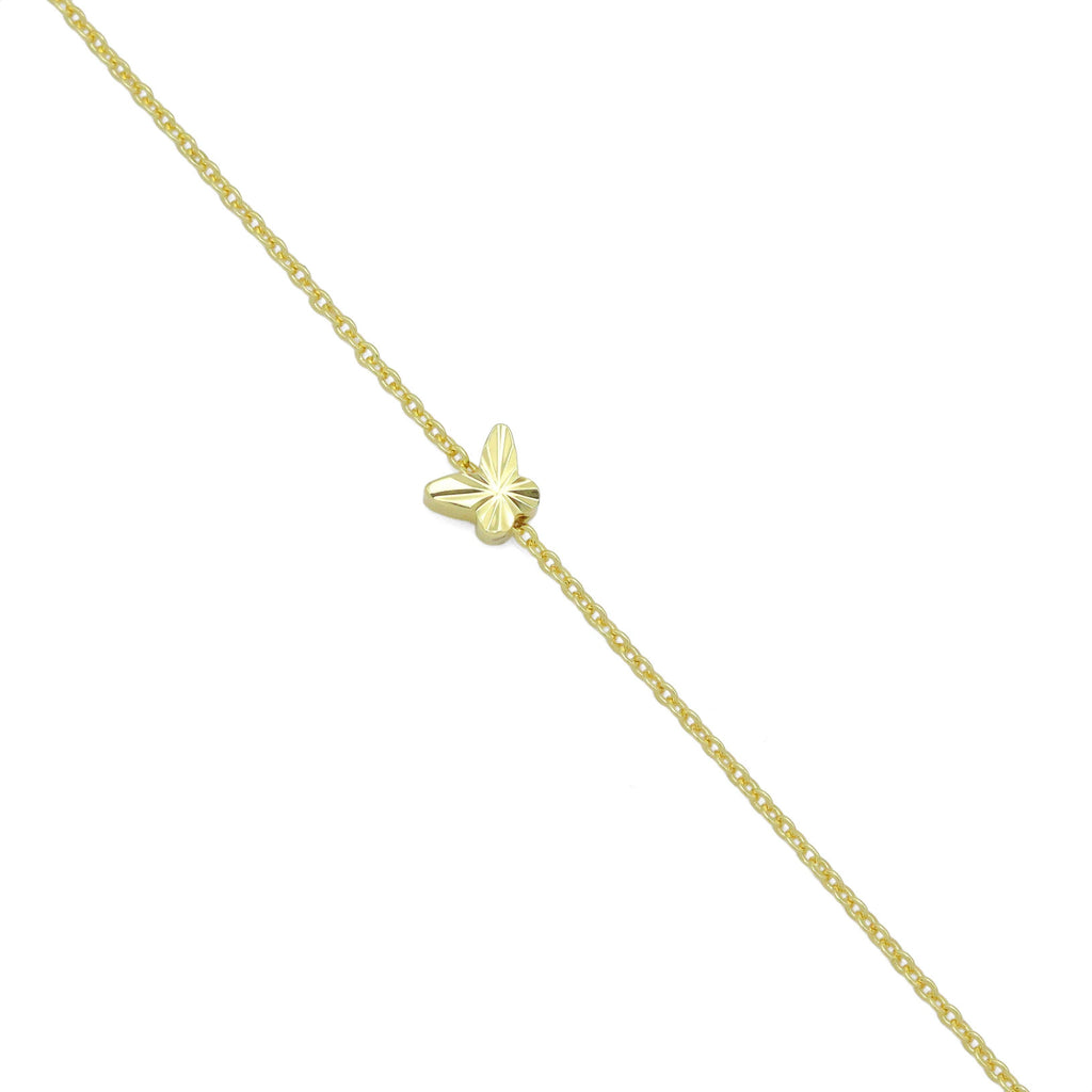 Gold 3D Butterfly Spacer Beads, Sku#LD643