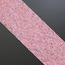 Load image into Gallery viewer, 2.5mm Genuine Morganite Faceted Cube Beads, Sku#U1932