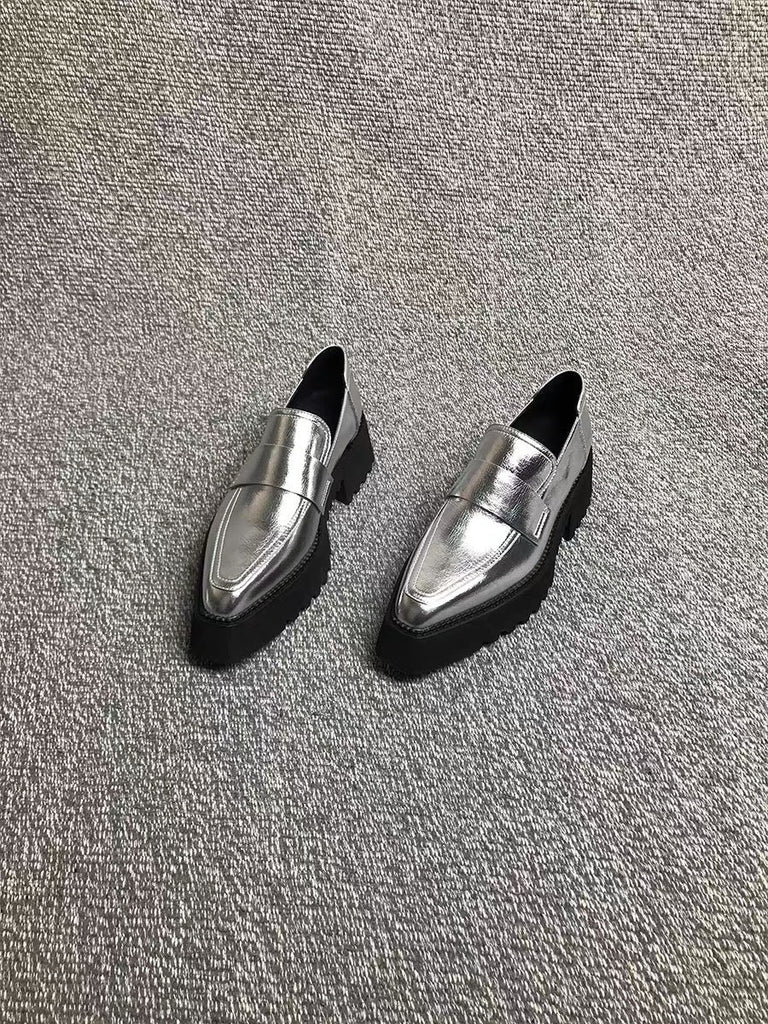 Chunky Platform Slip-On Loafers