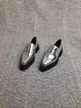 Load image into Gallery viewer, Chunky Platform Slip-On Loafers