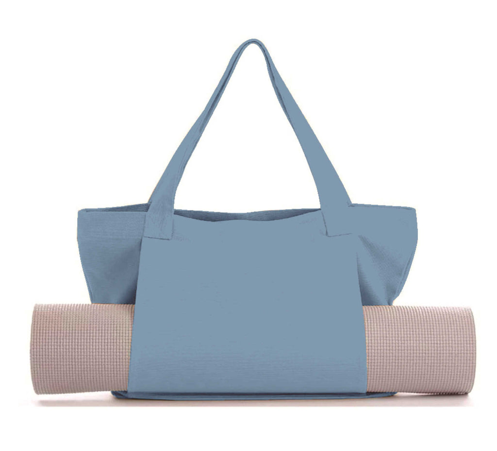 Women's Large Canvas Yoga Tote Bag – Shoulder & Handheld Organizer | Multiple Colors