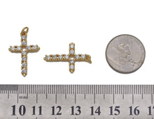 Load image into Gallery viewer, CZ Cross Charm, Sku#LK612