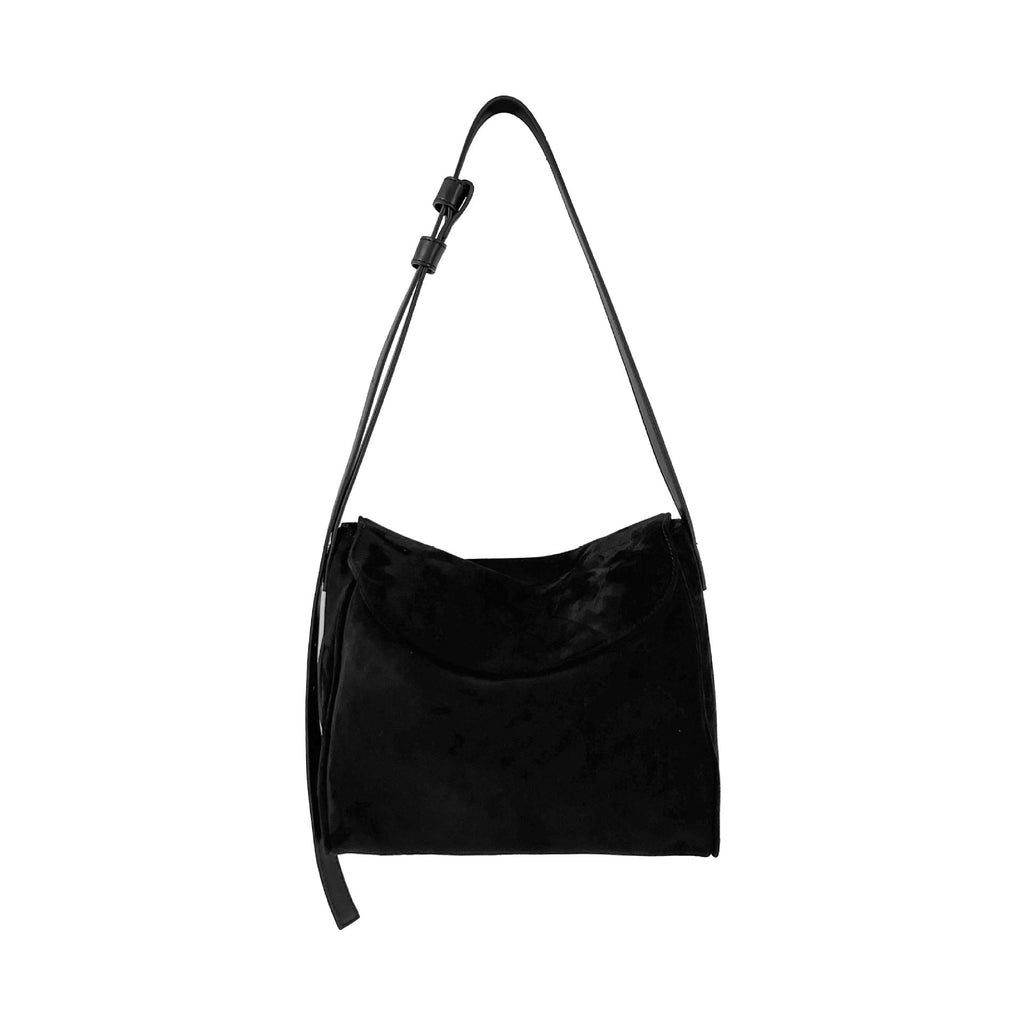 Retro Suede Mini Square Flap Crossbody Bag for Women – Solid Color Shoulder Tote
