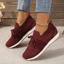 Load image into Gallery viewer, Women's Lace-Up Mesh Flats | Breathable Casual Walking Wedge Shoes