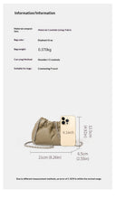 Load image into Gallery viewer, Genuine Leather Bucket Shoulder &amp; Crossbody Bag – Elephant Gray | Sarah Express